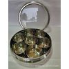 Stainless Steel Masala Dabba with glass 